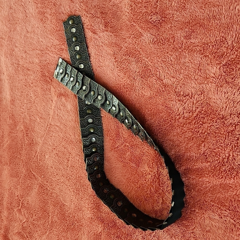 Metal Copper Color Woman's Stretch Belt